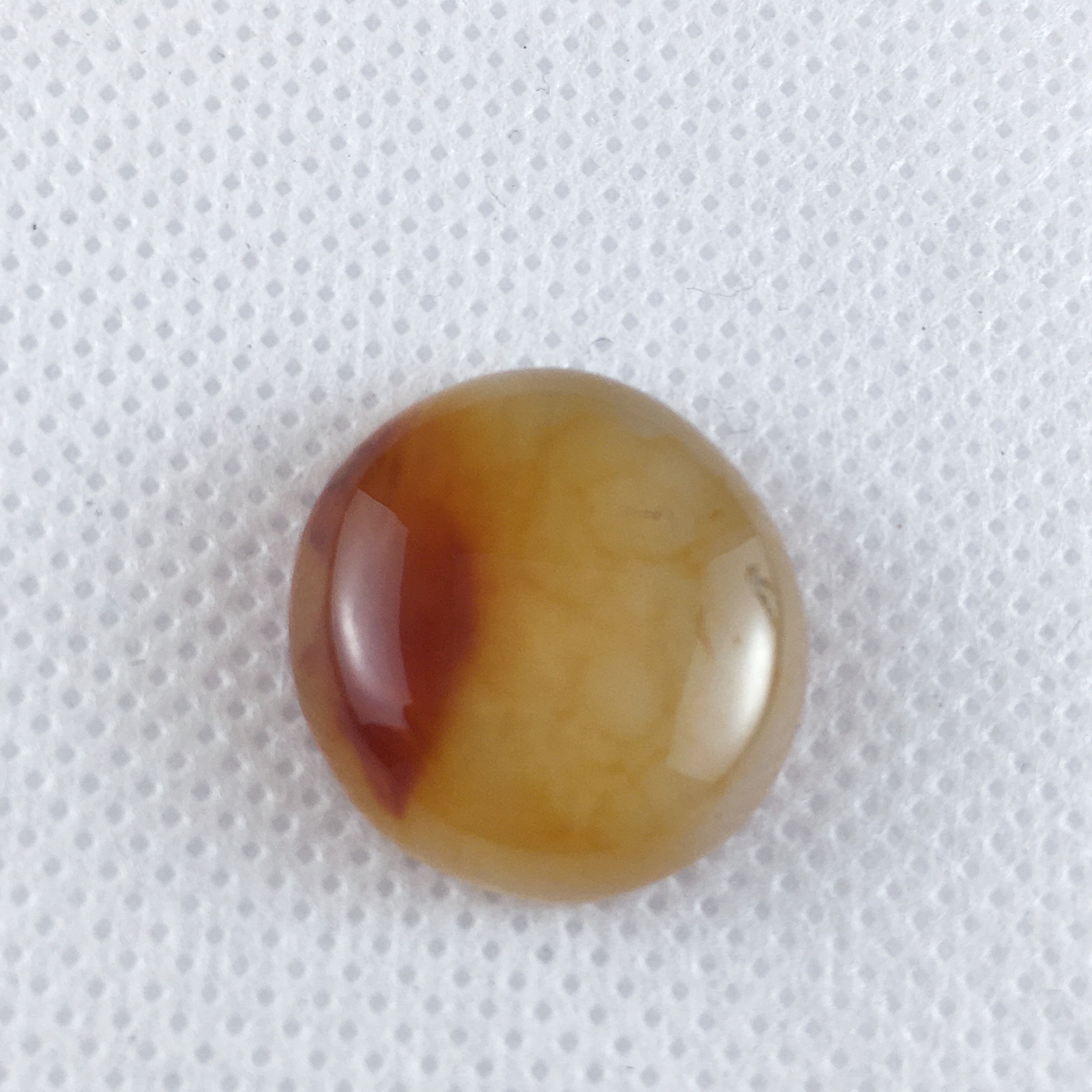 نگین عقیق یمنی زعفرانی اصل