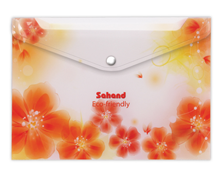 پاکت دکمه دار طرح دار سهندA4