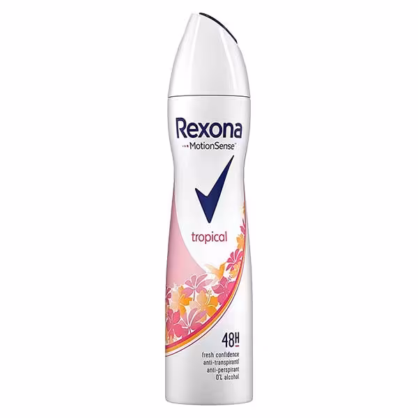 اسپری زنانه رکسونا مدل Tropical حجم 200میل رکسونا Rexona Tropical Anti-Perspirant Spray