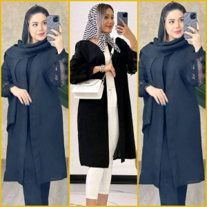 مانتو اسپرت زنانه حریر مدل کلارا