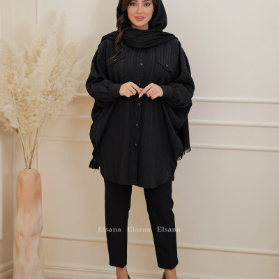 پانچو زنانه لنین مدل هلمین