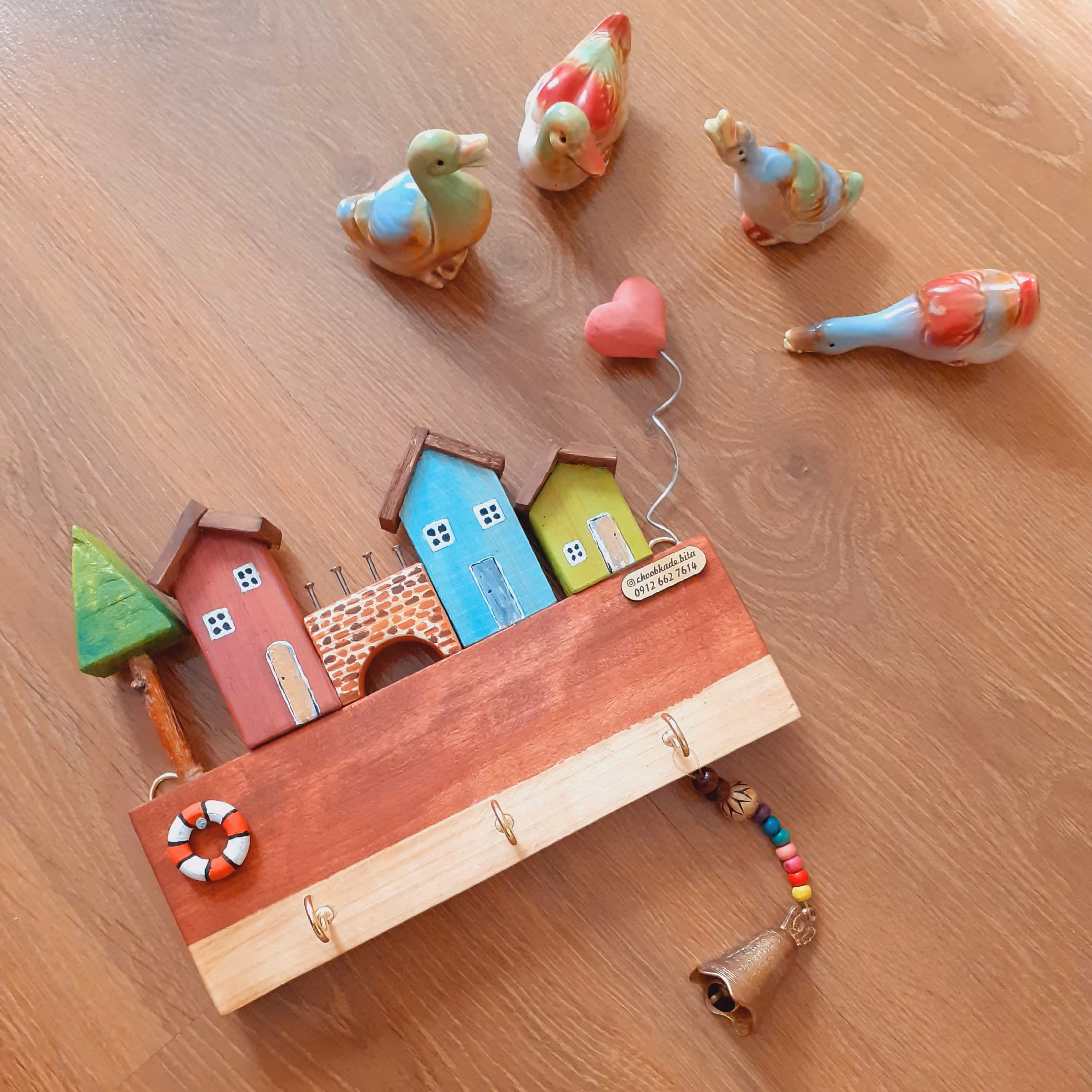 جاکلیدی چوبی دیواری