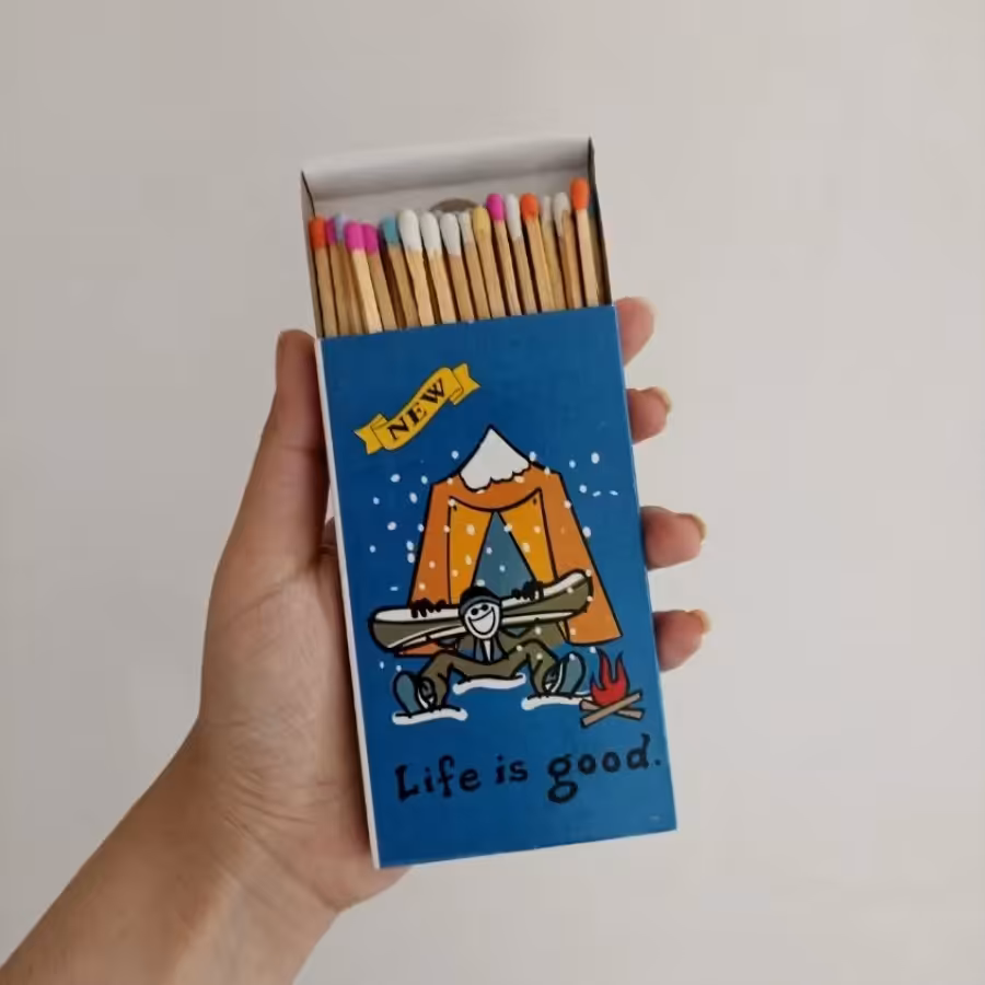 کبریت سر رنگی بلند 