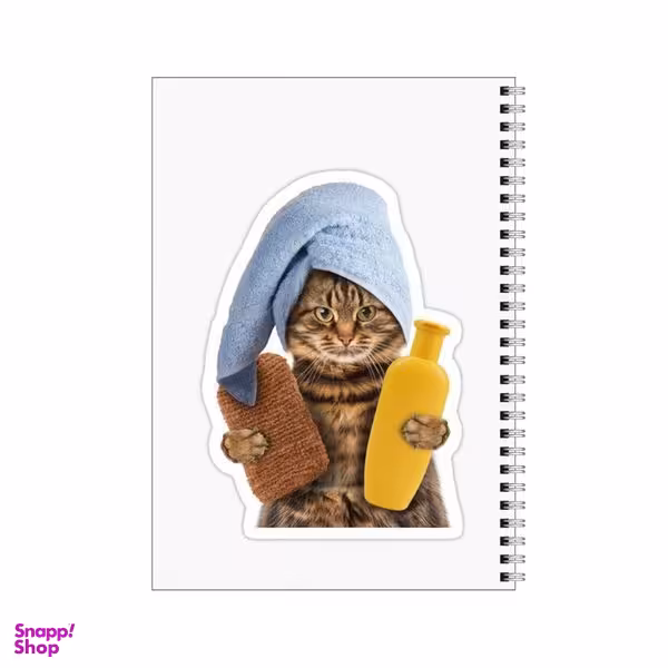 دفتر مشق 80 برگ بامبیلیپ طرح مامان گربه در حمام کد 7570281