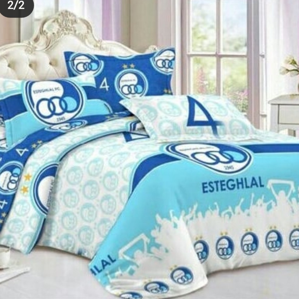 نیم ست کاور تخت کشدار یکنفره با روبالشتی