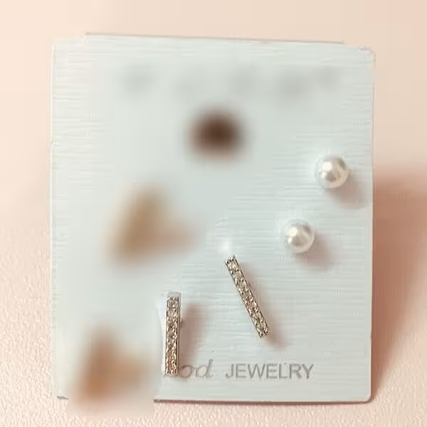 گوشواره ضدحساسیت 2جفتی