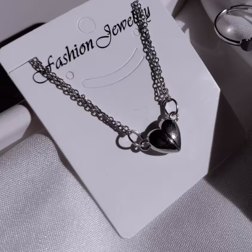 گردنبند ست قلب مگنتی