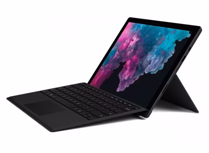 تبلت مایکروسافت مدل Surface Pro 6 پردازنده Core i7 رم 16GB حافظه 512GB همراه با کیبورد مشکی