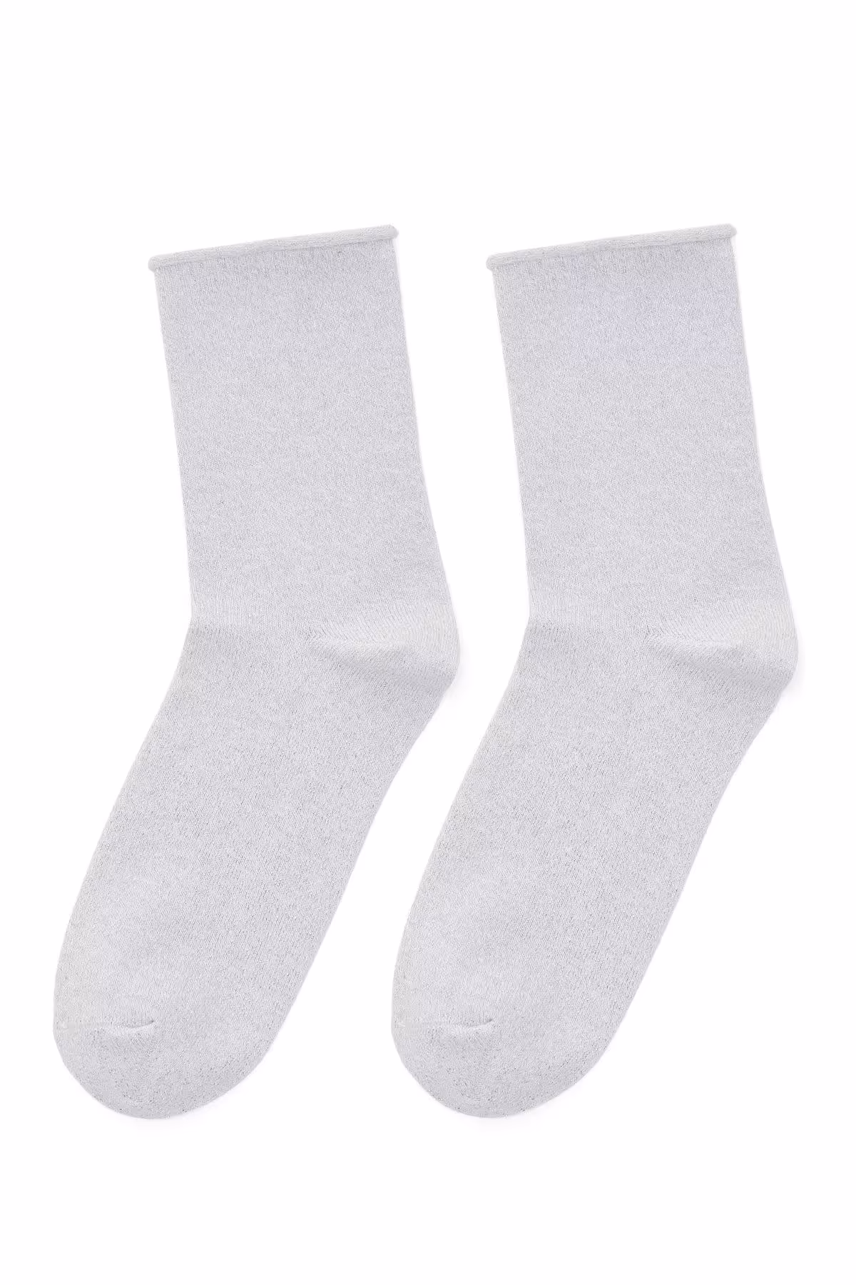 جوراب سفید زنانه جورابهای پنبه ای صفحه نمایش Derimod