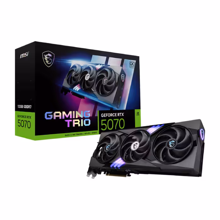 کارت گرافیک ام اس آی مدل GeForce RTX 5070 12GB GAMING TRIO OC