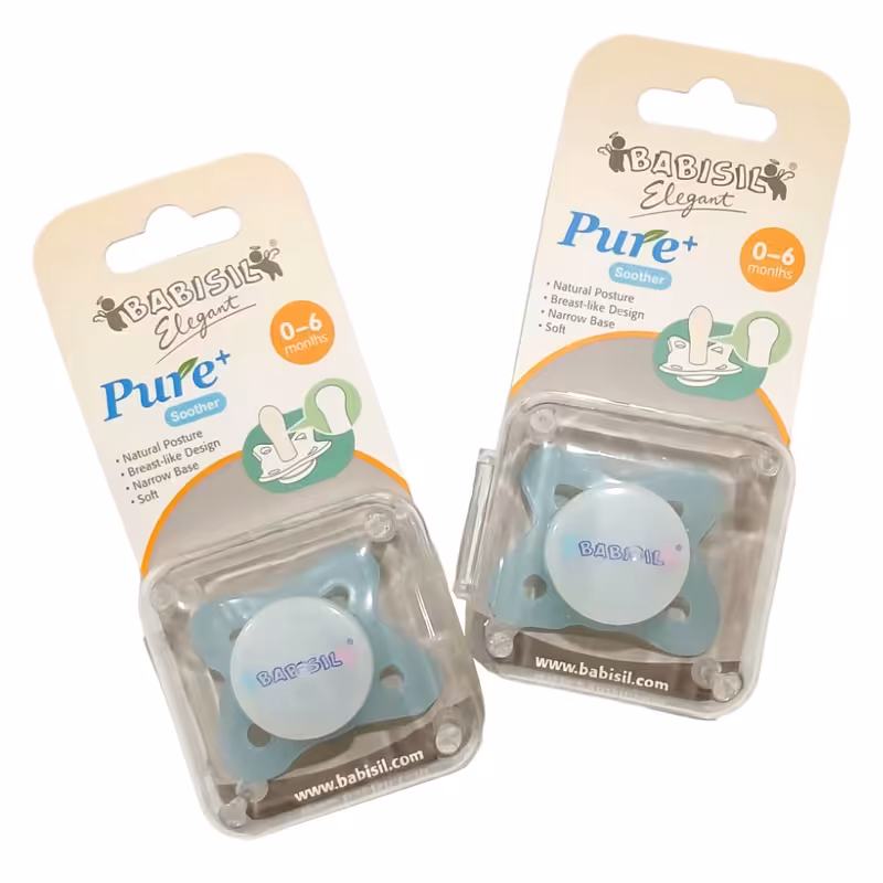 پستانک بادامی 0 تا 6 ماه آبی بیبی سیل Babisil