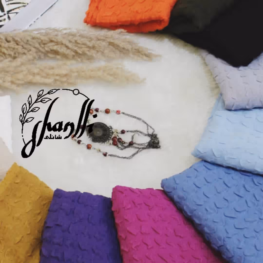 شالهای  نخی تک رنگ پفی اصل وارداتی با جنس عالی و ارسال رایگان