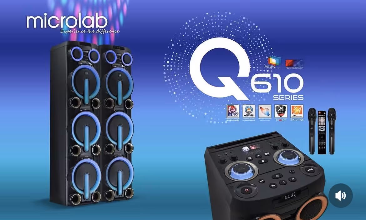 اسپیکر بزرگ خانگی میکرولب مدل Q610