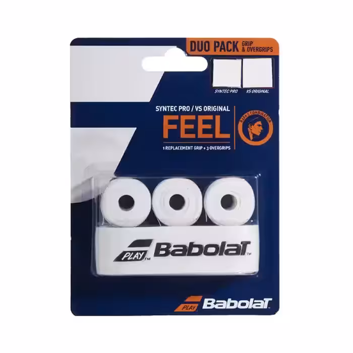 گریپ بابولات مدل SYNTEC PRO به همراه سه عدد اورگریپ بابولات مدل VS ORIGINAL