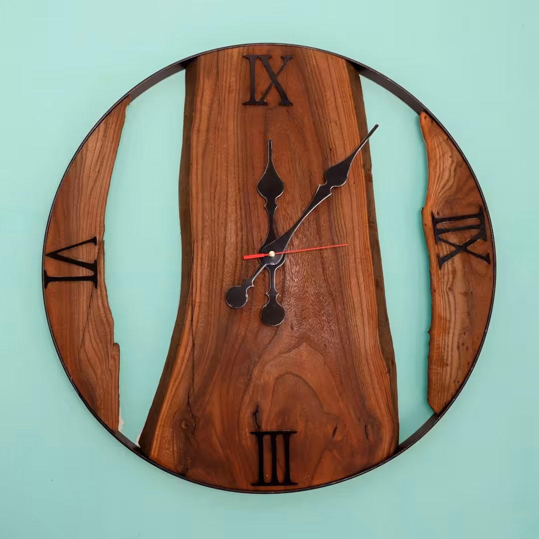 ساعت بزرگ چوبی سایز 70