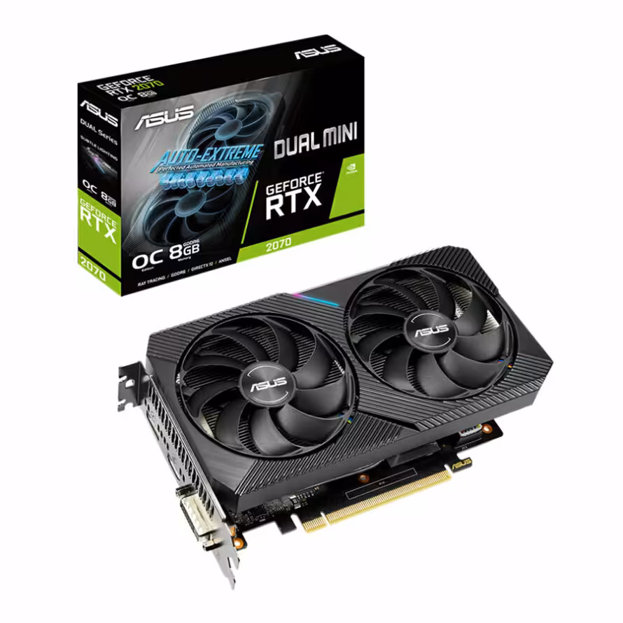 کارت گرافیک ایسوس DUAL RTX2070 O8G MINI