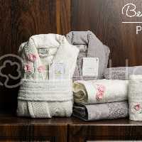 ست حوله عروس و داماد بلو