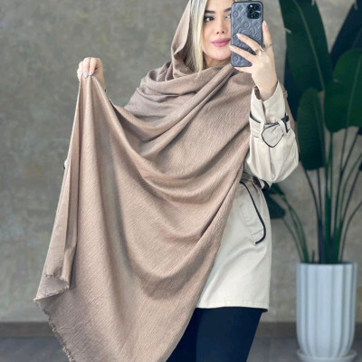شال پفکی نخی