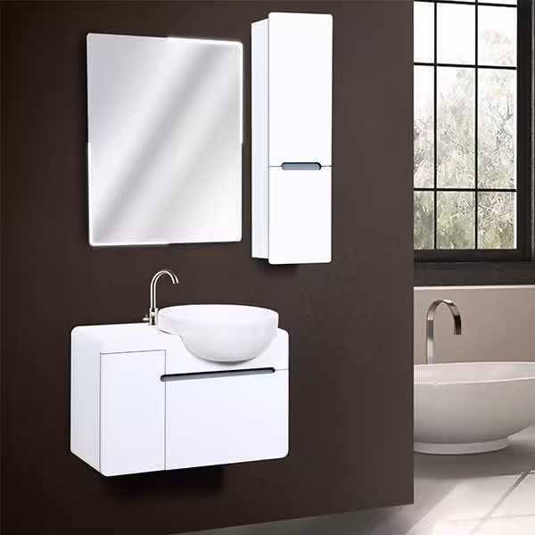 کابینت روشویی مدل ناپولی دیواری لگن راست