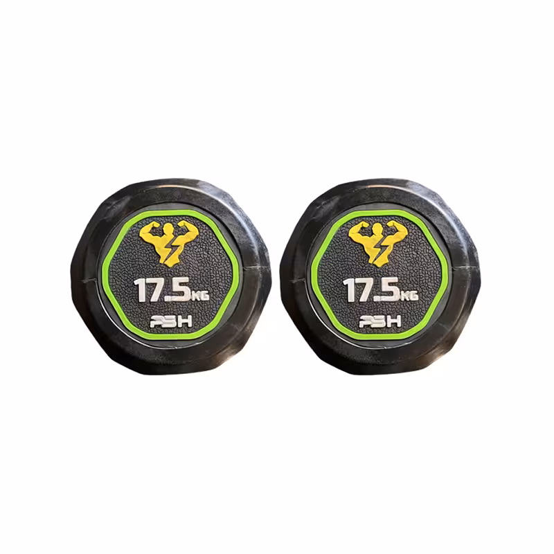 دمبل گرد استوپ دار 17.5 کیلوگرمی PSH بسته دو عددی