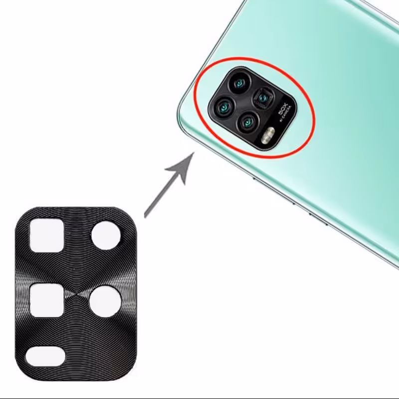 رینگ محافظ دوربین شیائومی Mi 10 Lite - 10 Youth  رنگ مشکی مدل sfp-011