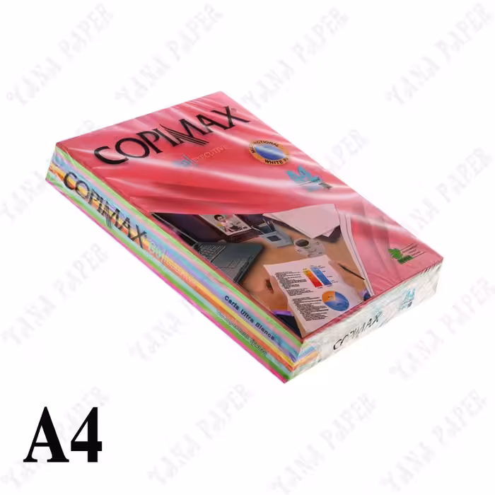 کاغذ A4 رنگی کپی مکس CopiMax - یک بسته 500 برگی - چند رنگ