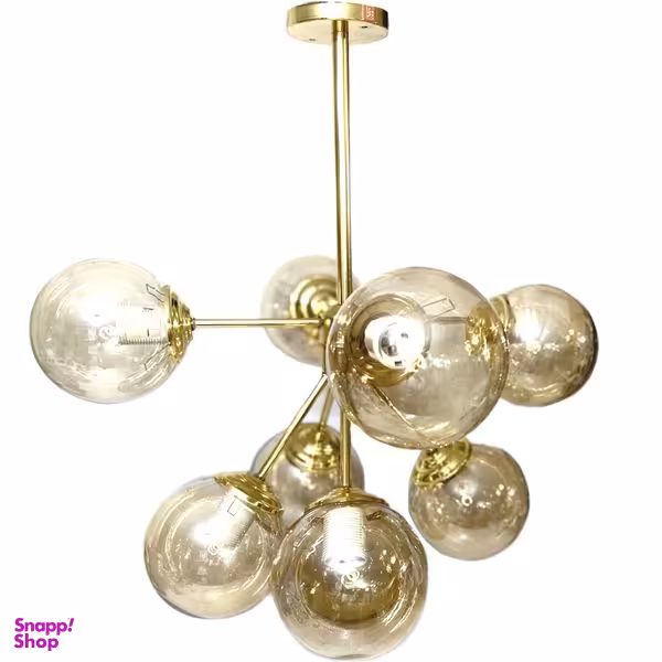 لوستر 9 شعله نورهام مدل مولکولی نازلی