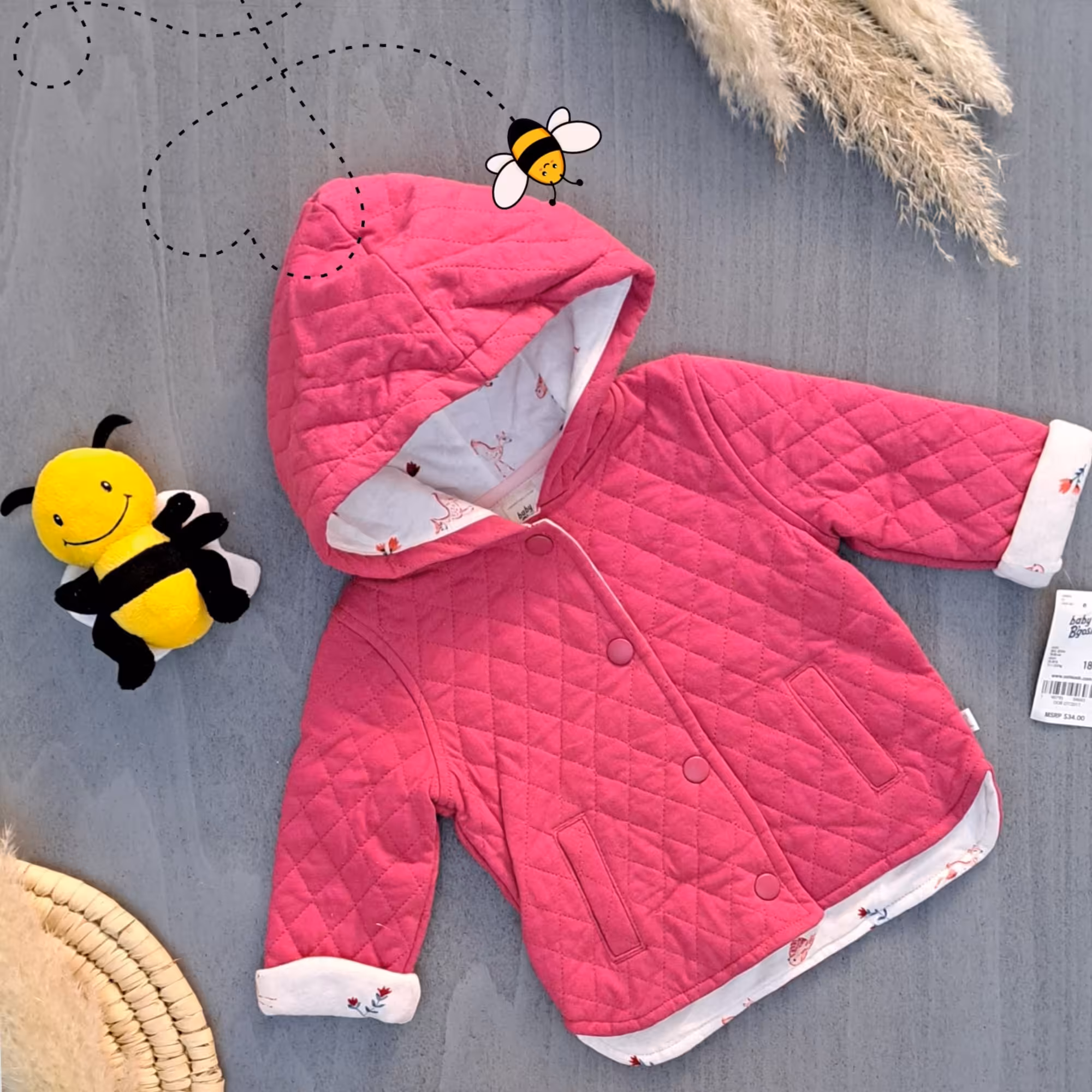 سویشرت دخترانه (کت) پاییزه نخ پنبه  دولایه  خارجی