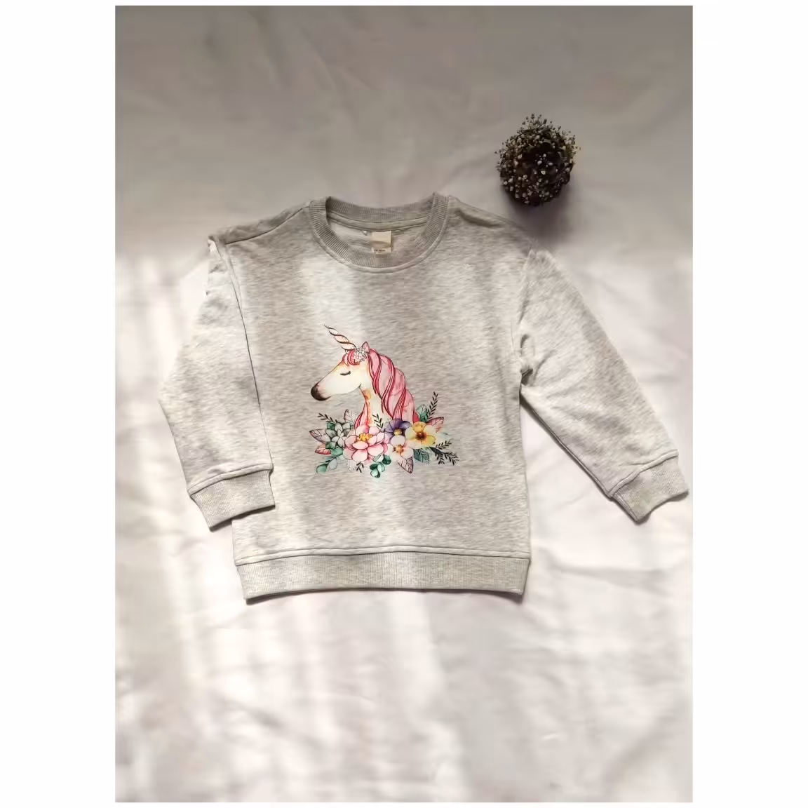 بلوز دورس دخترانه طرح تک شاخ سایز 4-6 سال ( ارسال رایگان)