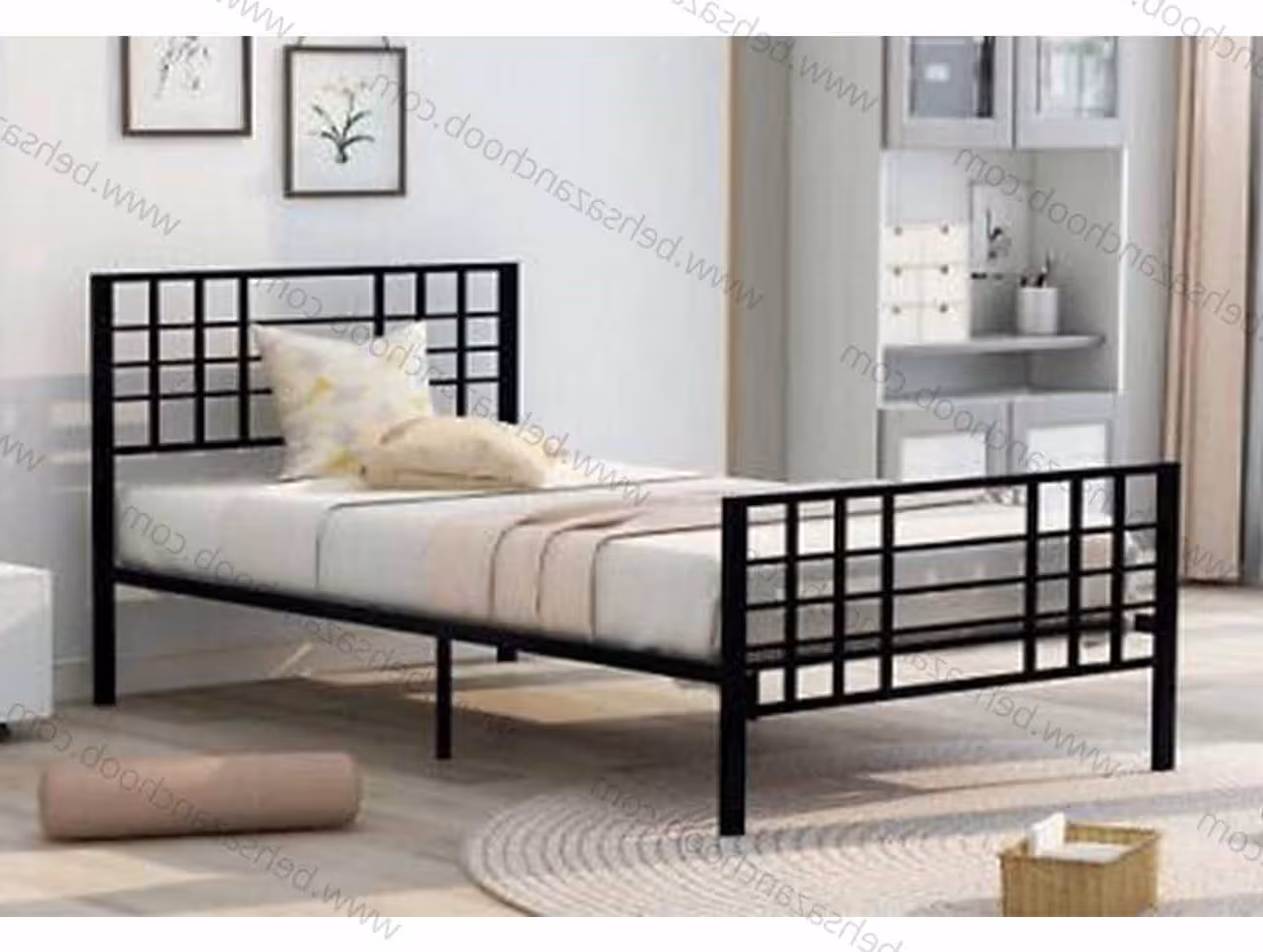 تخت یک و نیم نفره فلزی M148