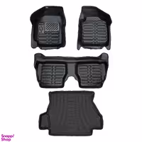 کفپوش پنج بعدی خودرو پانیذ مدل EVA1 مناسب تیبا به همراه کفپوش صندوق