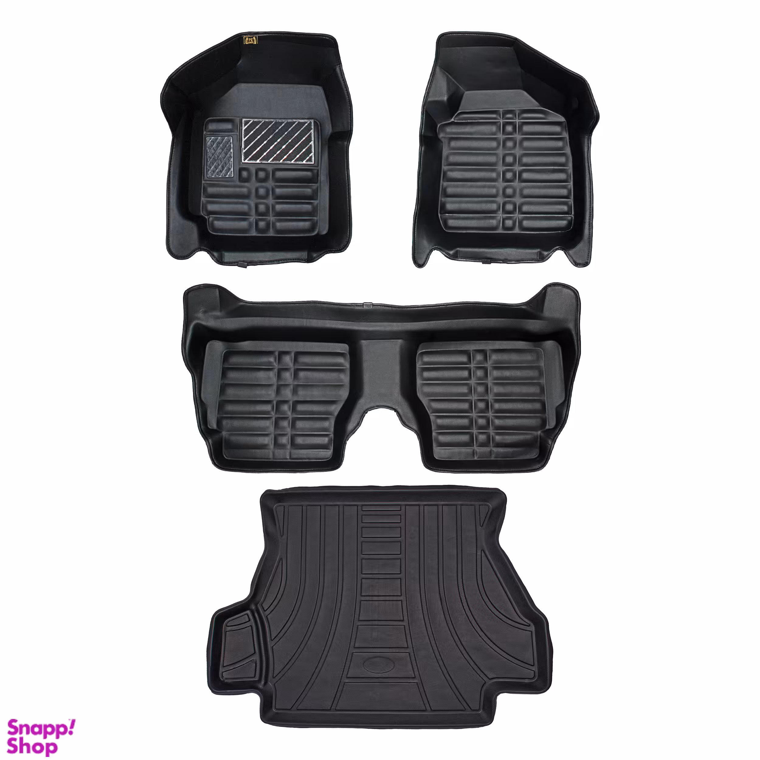 کفپوش پنج بعدی خودرو پانیذ مدل EVA1 مناسب تیبا به همراه کفپوش صندوق