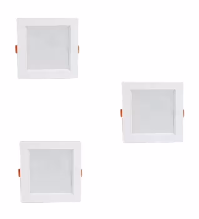 لامپ ال ای دی 18 وات پارس شعاع توس مدل سولاریس مربعی بسته 3 عددی