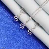 نیم ست نقره مدل مار بدون نگین و طرح تراش کد 1637