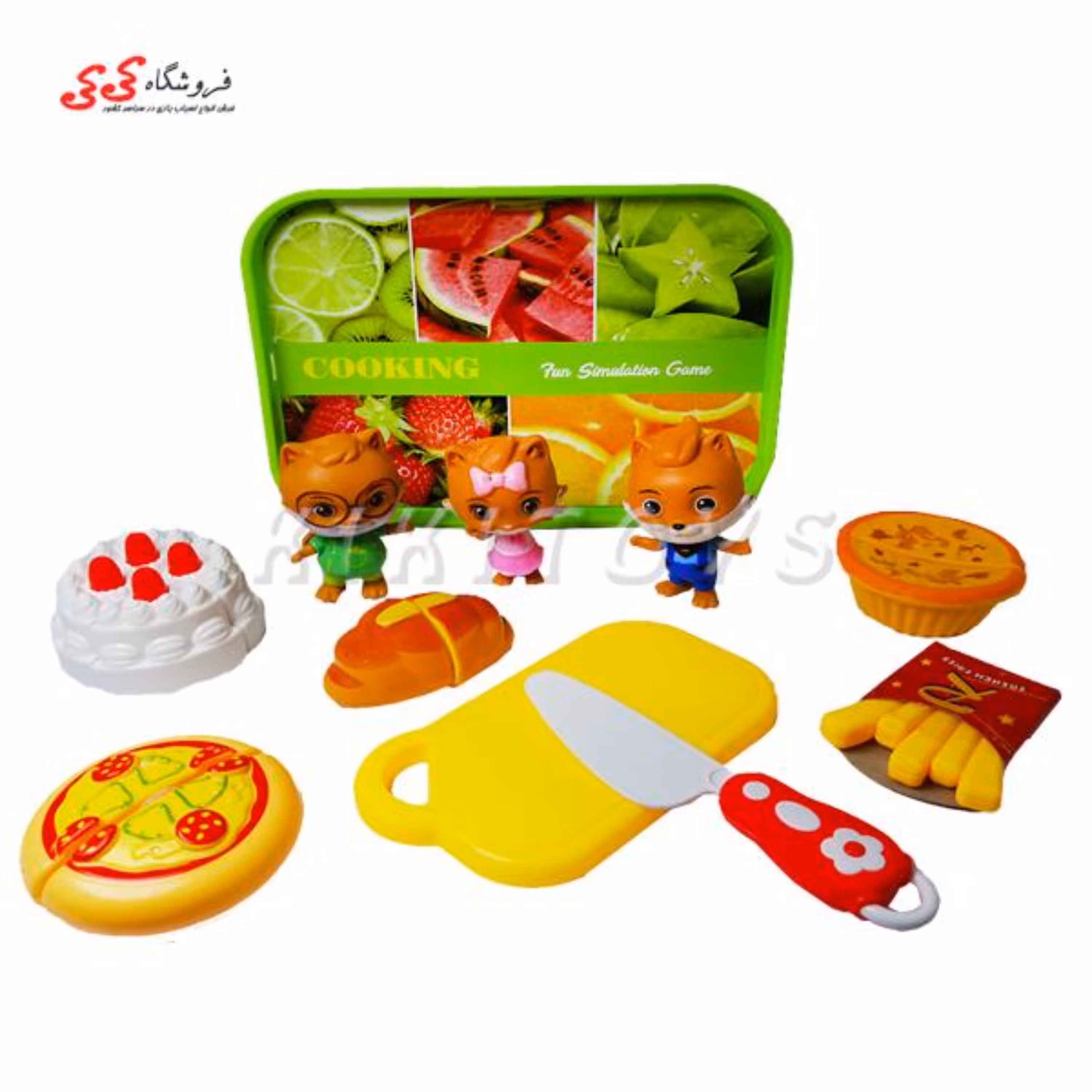 ست فست فود و کیک اسباب بازی آلوین DESSRT 2235