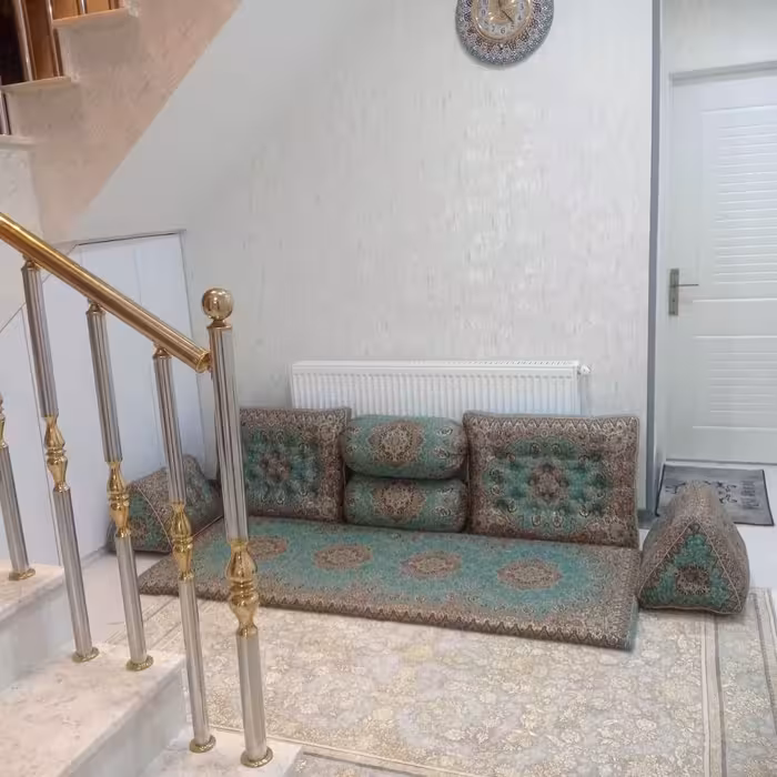 نسترن سبزابی هفت تکه جنس تراکم بالا پر شده با الیاف درجه یک همرا با ارسال رایگان 