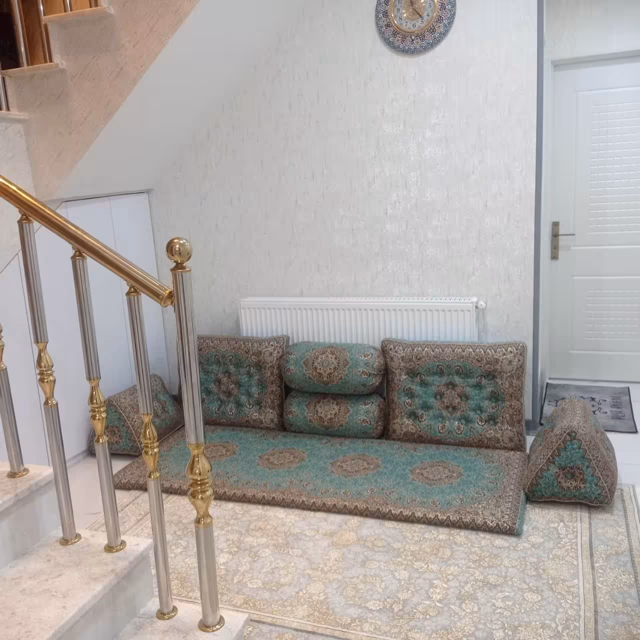 نسترن سبزابی هفت تکه جنس تراکم بالا پر شده با الیاف درجه یک همرا با ارسال رایگان 