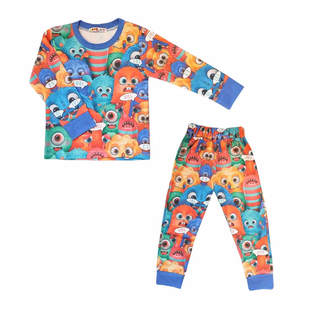 ست لباس راحتی پسرانه مدل شیطونک کد 001