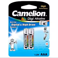 باتری دوتایی نیم قلمی Camelion Digi Alkaline 1.5V AAA