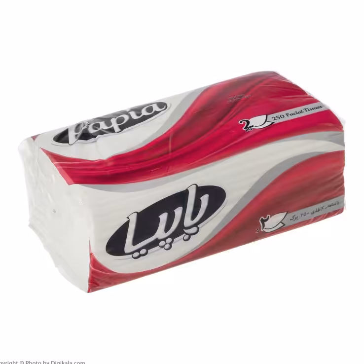 دستمال کاغذی 250 برگ پاپیا مدل سافت