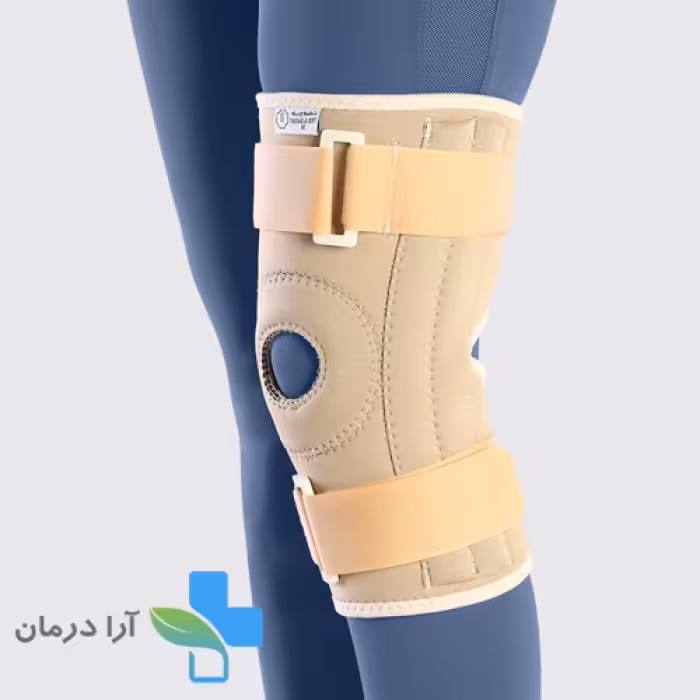 زانوبند نئوپرن چهارفنره قابل تنظیم طب و صنعت