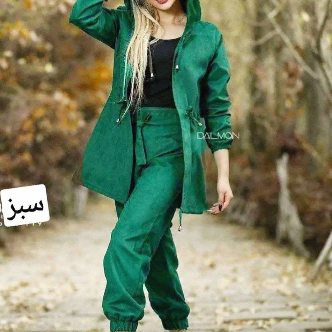مانتو شلوار کلاه دار