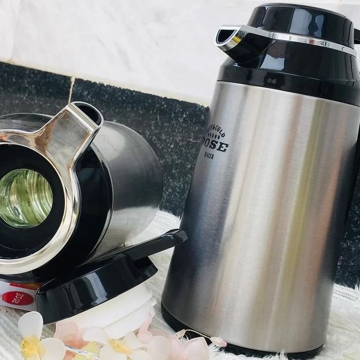 فلاسک استیل داخل شیشه 1/6لیتری