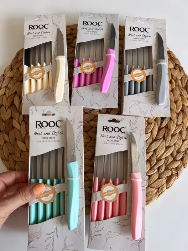 کارد میوه خوری 6 تایی مات