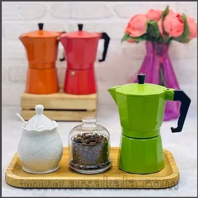 قهوه جوش و اسپرسو ساز 2 کاپ رنگی