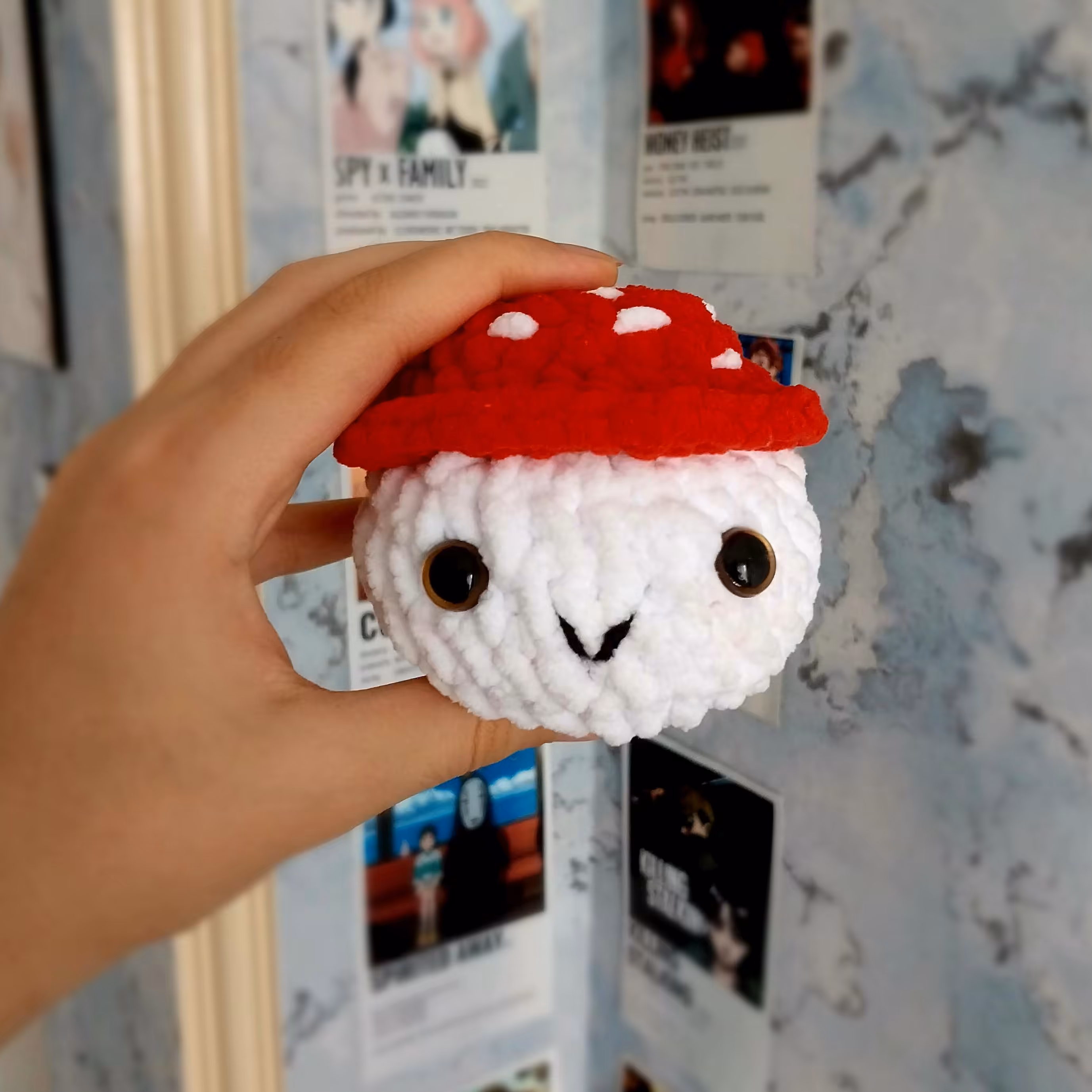 عروسک بافتنی فانتزی قارچ