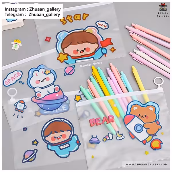 جامدادی شفاف Cute Space فانتزی