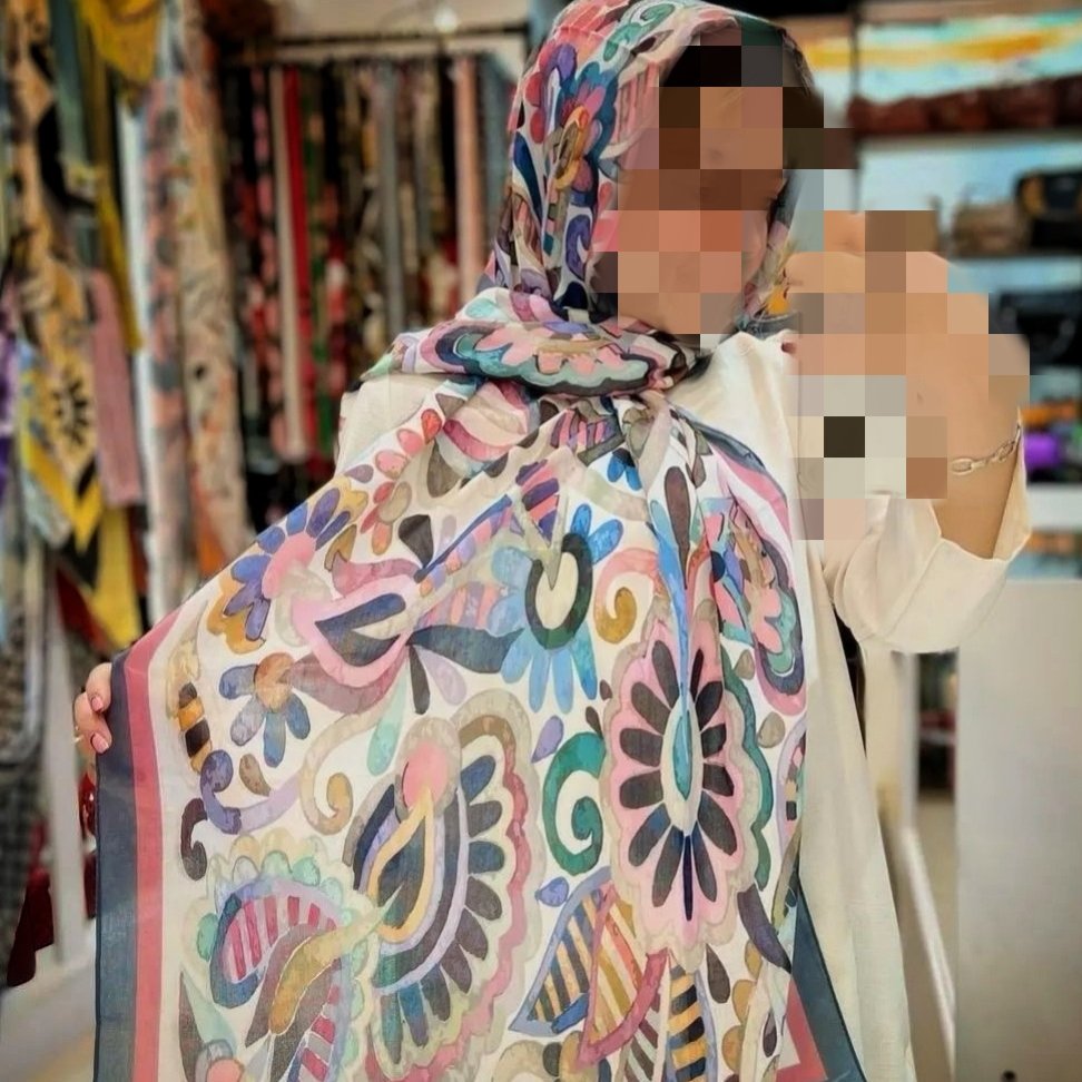 شال نخی سبک مزونی مناسب بهار وتابستان
