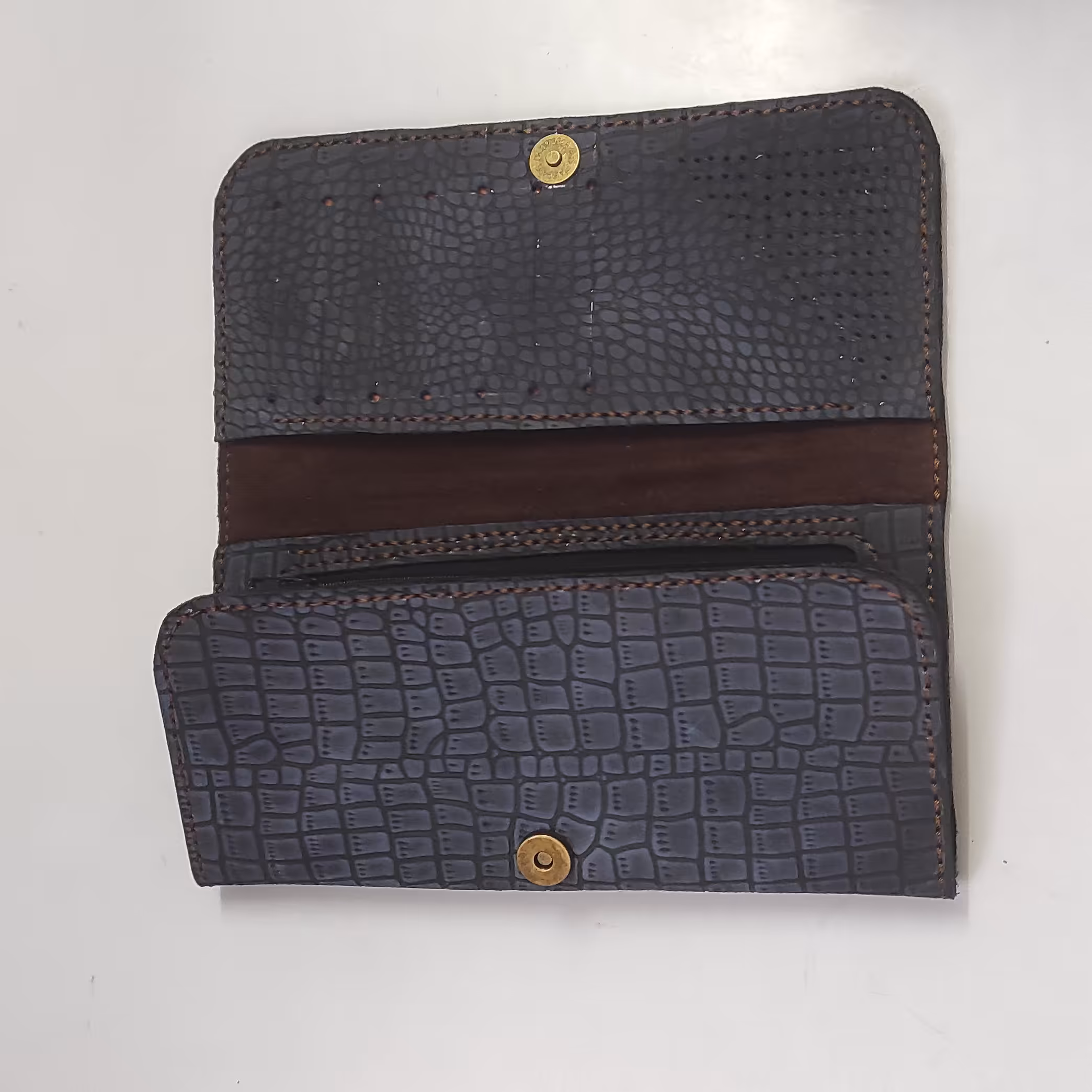 کیف پولی سه لت چرم گاوی درجه یک