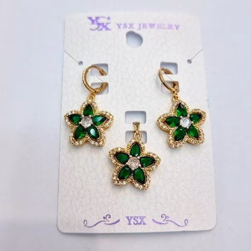 نیمست کد12195طرح جواهر.برند محبوب ysx.با آبکاری طلا.ضد حساسیت.رنگ ثابت